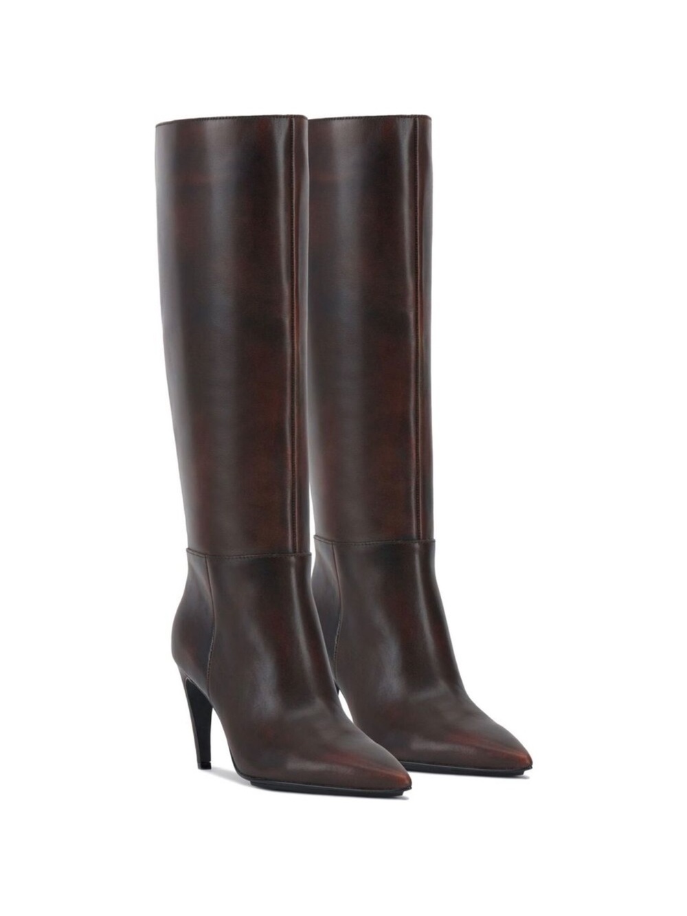 Vince Camuto Women's Brigitte Knee High Boot, Dark Caramel, 11 wide calf New
